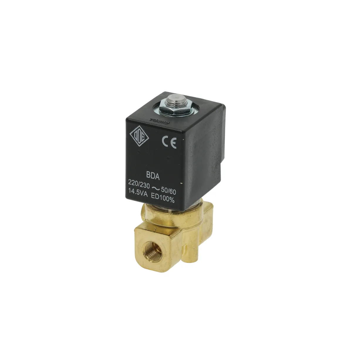 230V 50/60 Hz 8W 1/8 F x 1/8 F Two-Way ODE Solenoid - FKM Seat