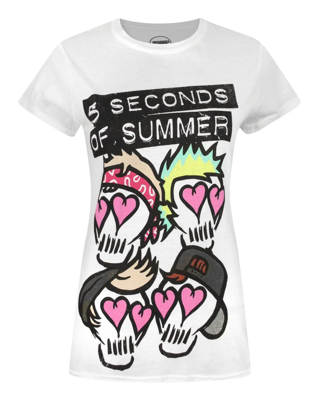 5 Seconds of Summer Skull Women's T-Shirt