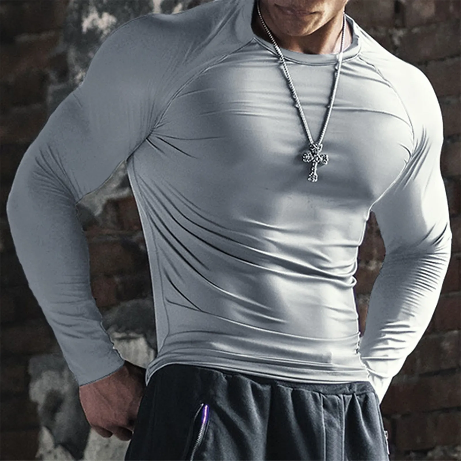 ACTIVE DRY-FIT MOISTURE WICKING RAGLAN LONG SLEEVE T-SHIRT