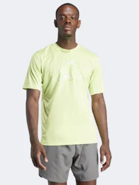 Adidas Hiit Gf Slogan Men Training T-Shirt Pulse Lime