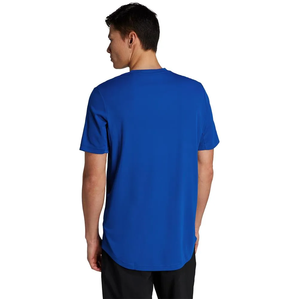 adidas Men's Club 3 Stripe Tee - Collegiate Royal