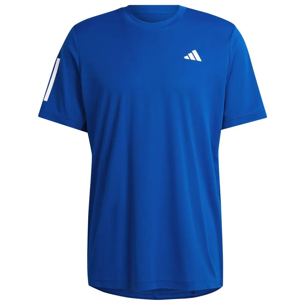 adidas Men's Club 3 Stripe Tee - Collegiate Royal