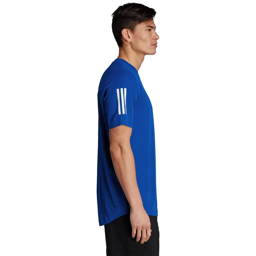 adidas Men's Club 3 Stripe Tee - Collegiate Royal