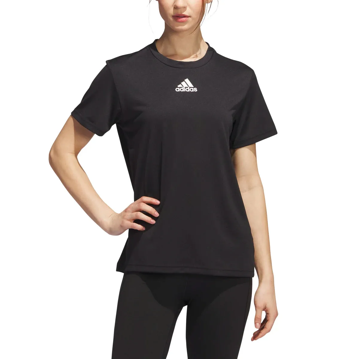 adidas Women's Short Sleeve Pregame BOS Tee Shirt