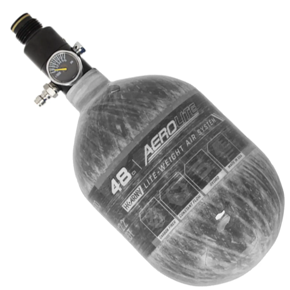 AeroLite Carbon Fiber Tank - 48ci / 4500psi  - Clear