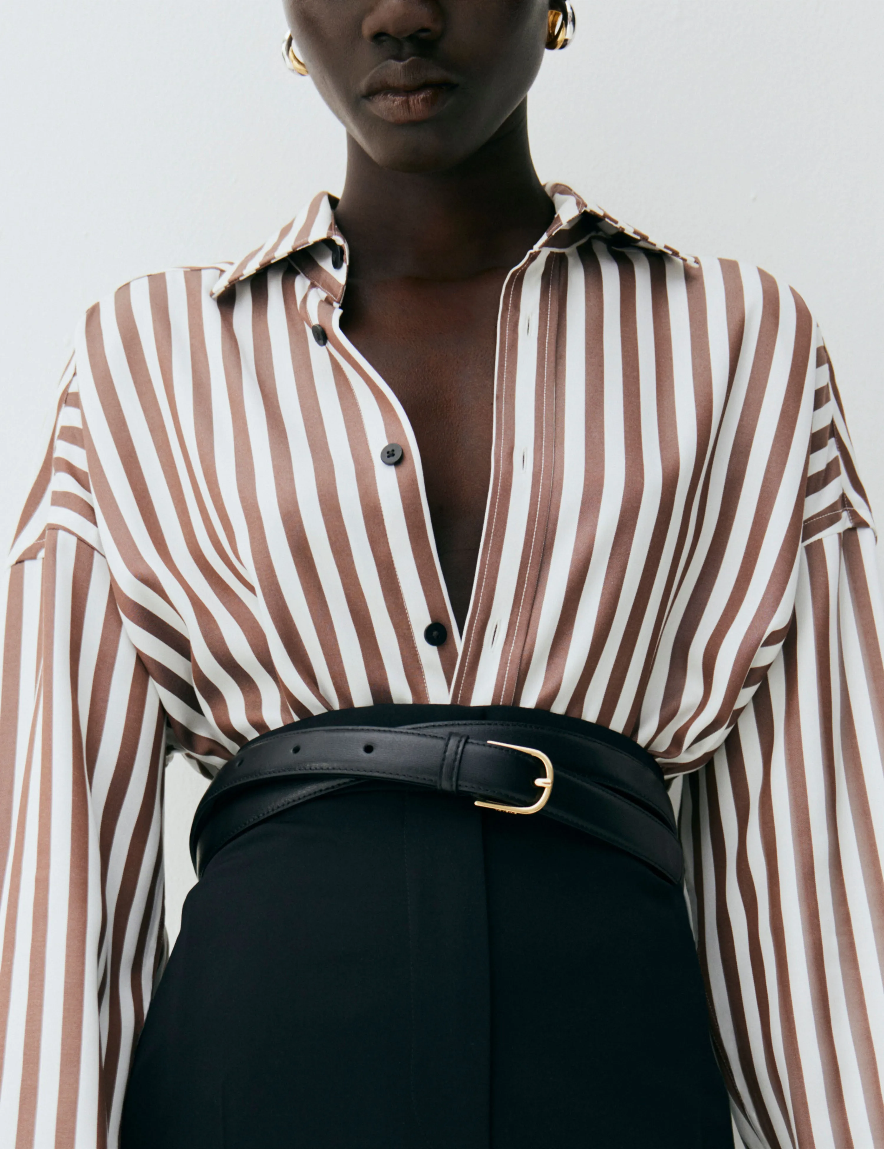 Alexander: Tencel, Chocolate Stripe x Felicity Kay