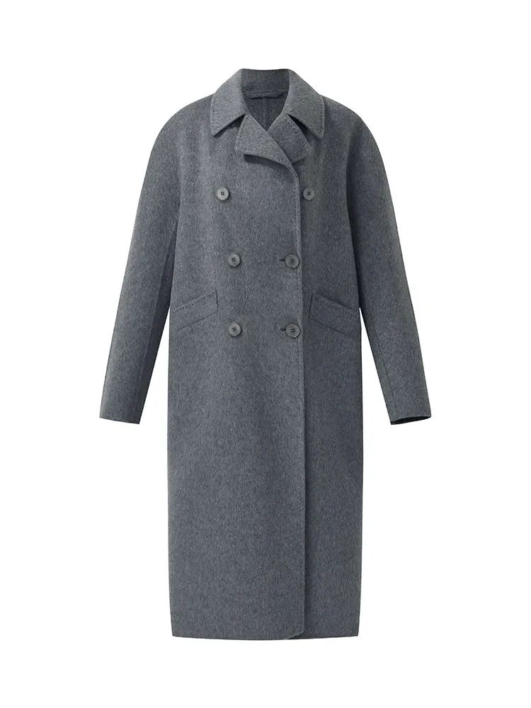 Alpaca Wool Longline Women Overcoat