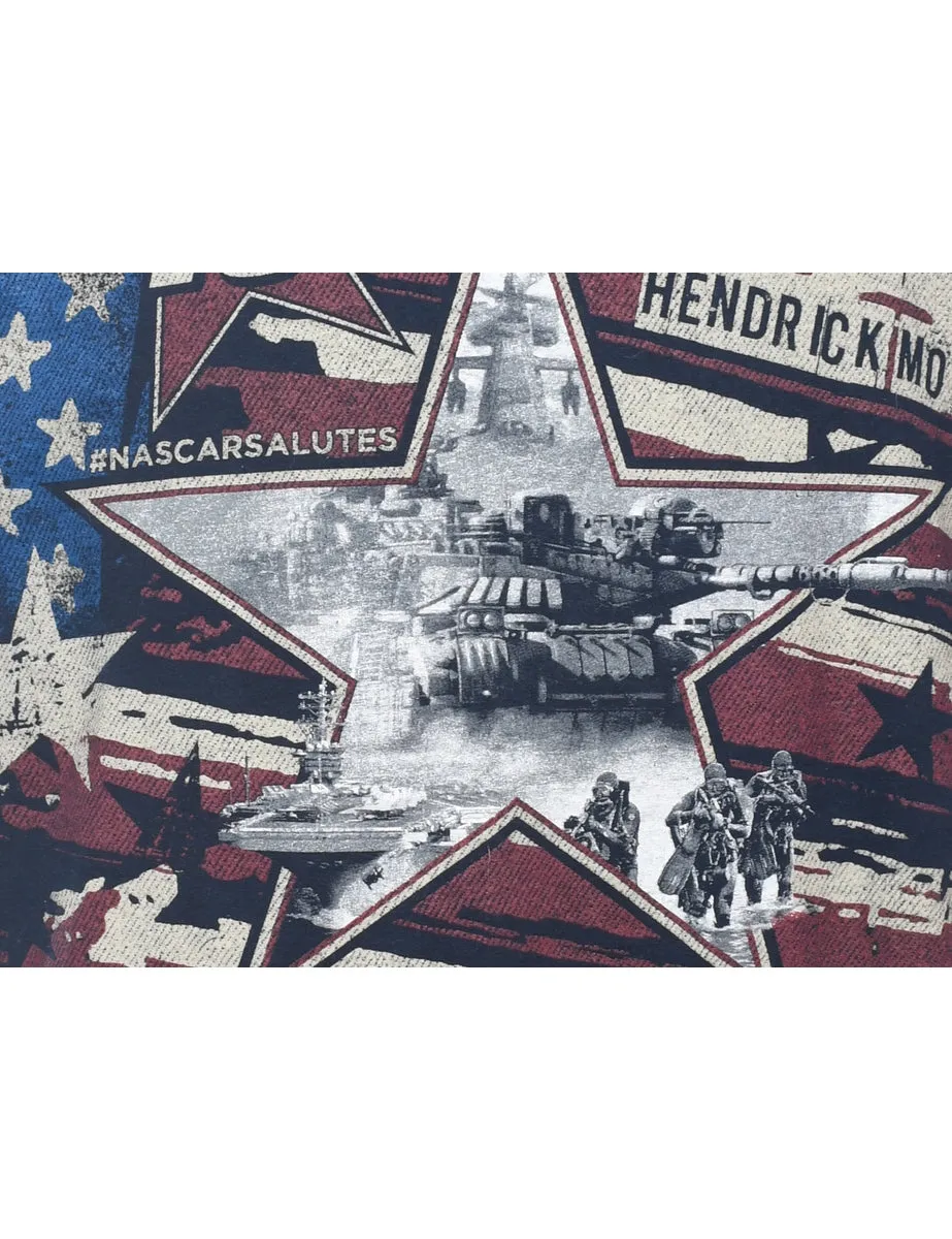 American Salute Printed T-shirt - L