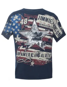 American Salute Printed T-shirt - L