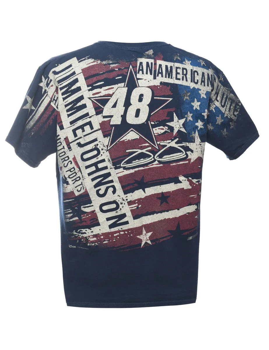 American Salute Printed T-shirt - L