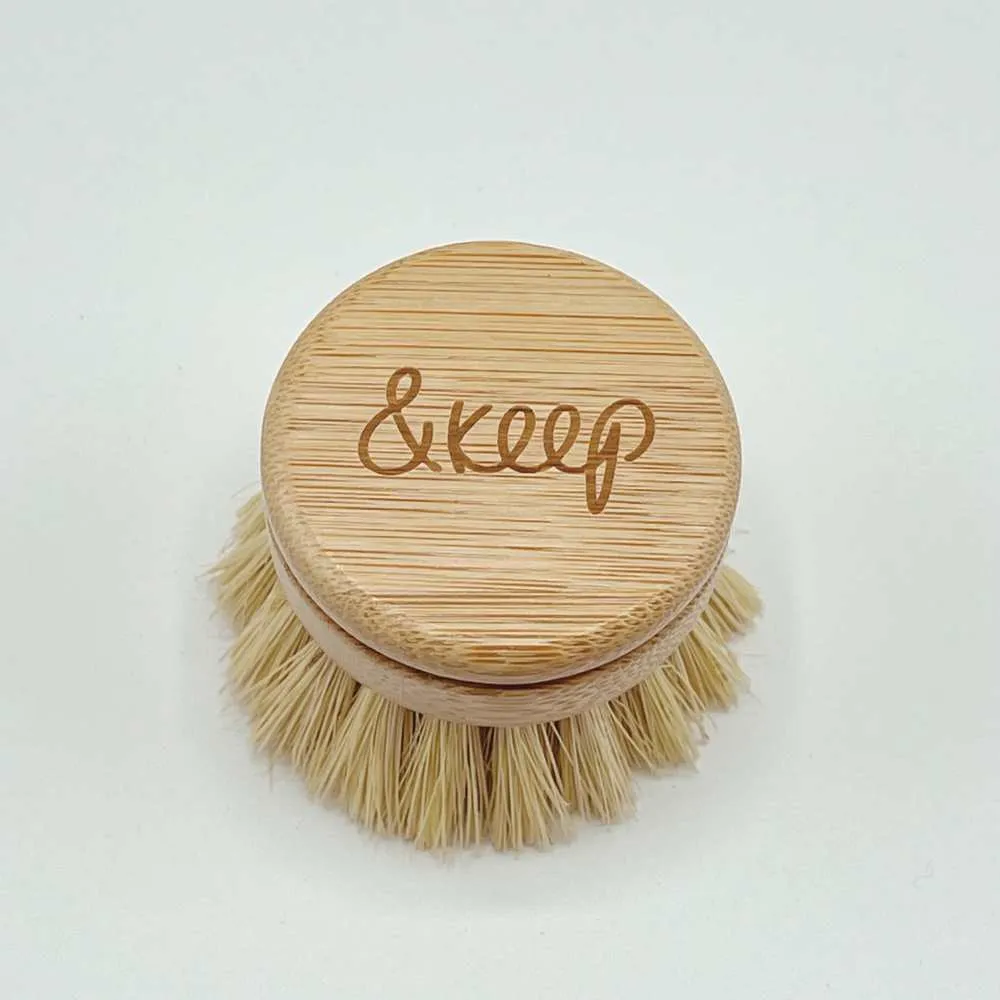 &Keep Replacement Dish Brush Head - Medium or Stiff