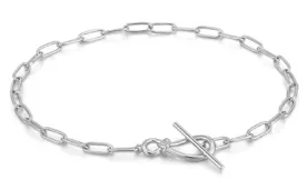 ANIA HAIE - Silver Knot T Bar Chain Bracelet