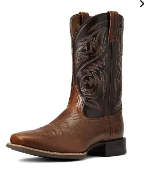 Ariat Men's Sport Herdsman Western Square Toe Boot PEANUT BUTTER-10040353