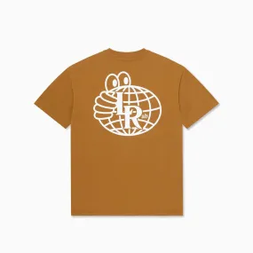 Atlas Monogram SS Tee (Golden Brown/White)