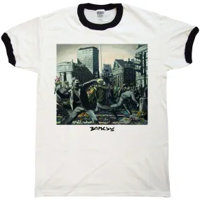 Banksy Ringer Ringer Riot Painting T-Shirt