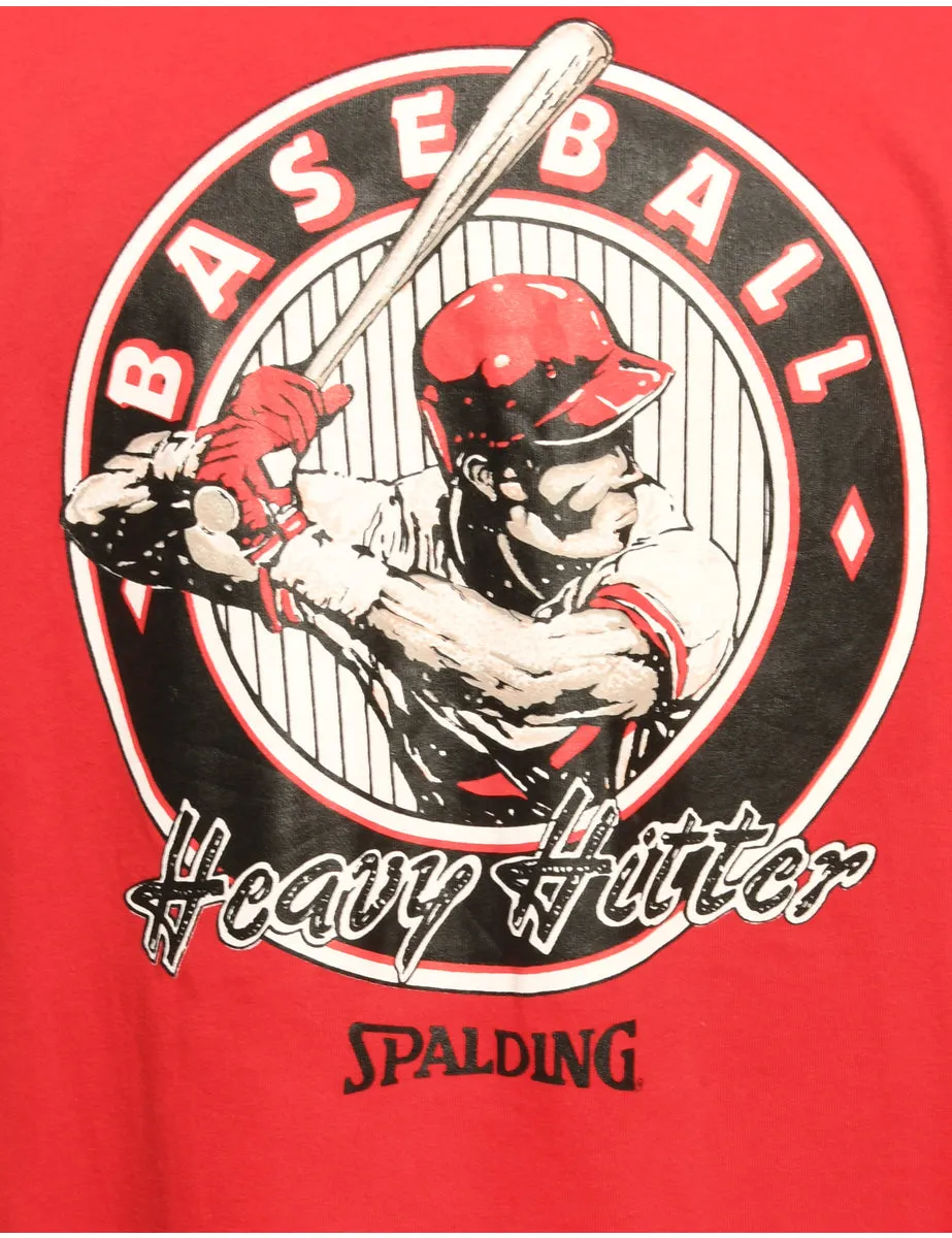 Baseball Heavy Hitter Sports T-shirt - M