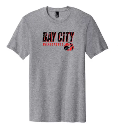 Bay City Grey T-Shirt W/ Faded Logo