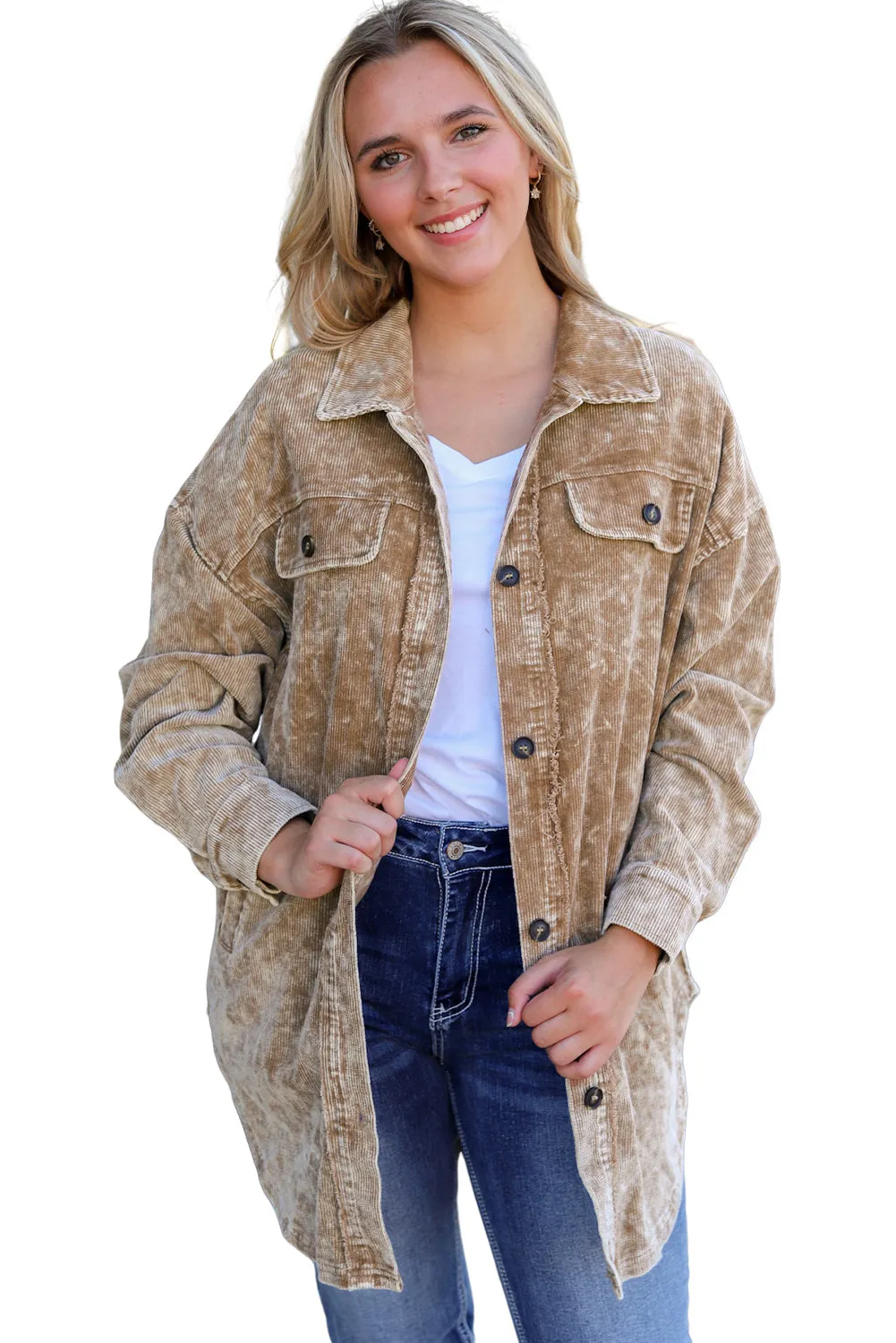 Beige Corduroy Jacket