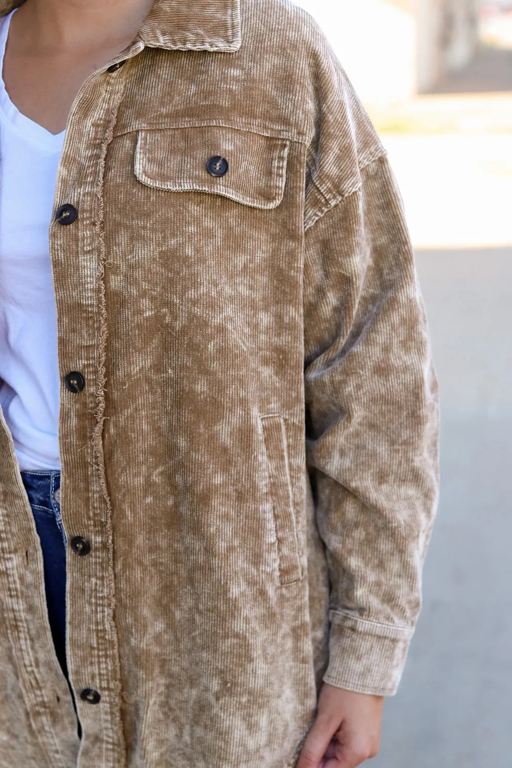 Beige Corduroy Jacket