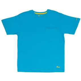 Berne Mens Bahama Blue Cotton Blend Light Performance Tee S/S