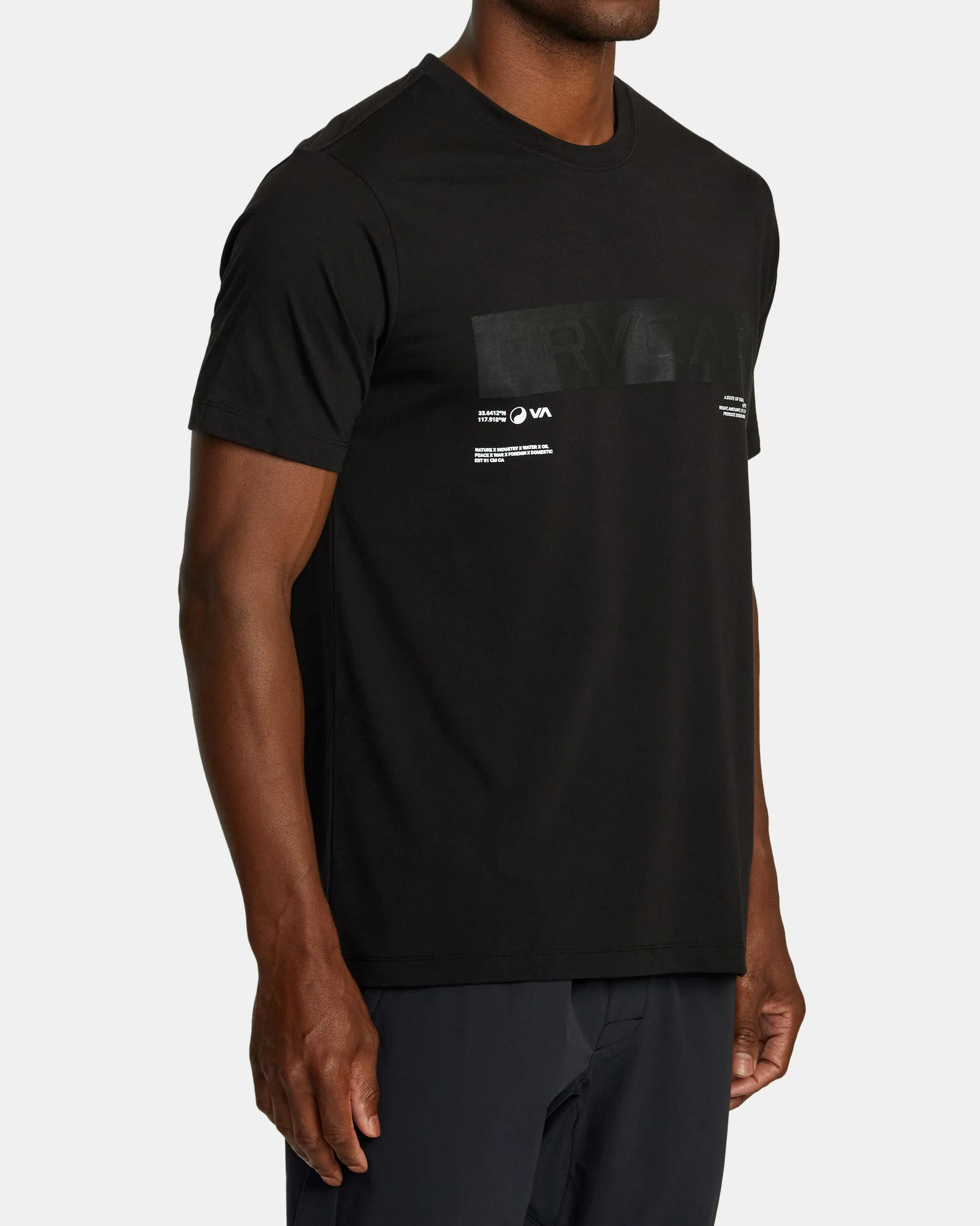 Big RVCA Sport Tech T-Shirt - Black