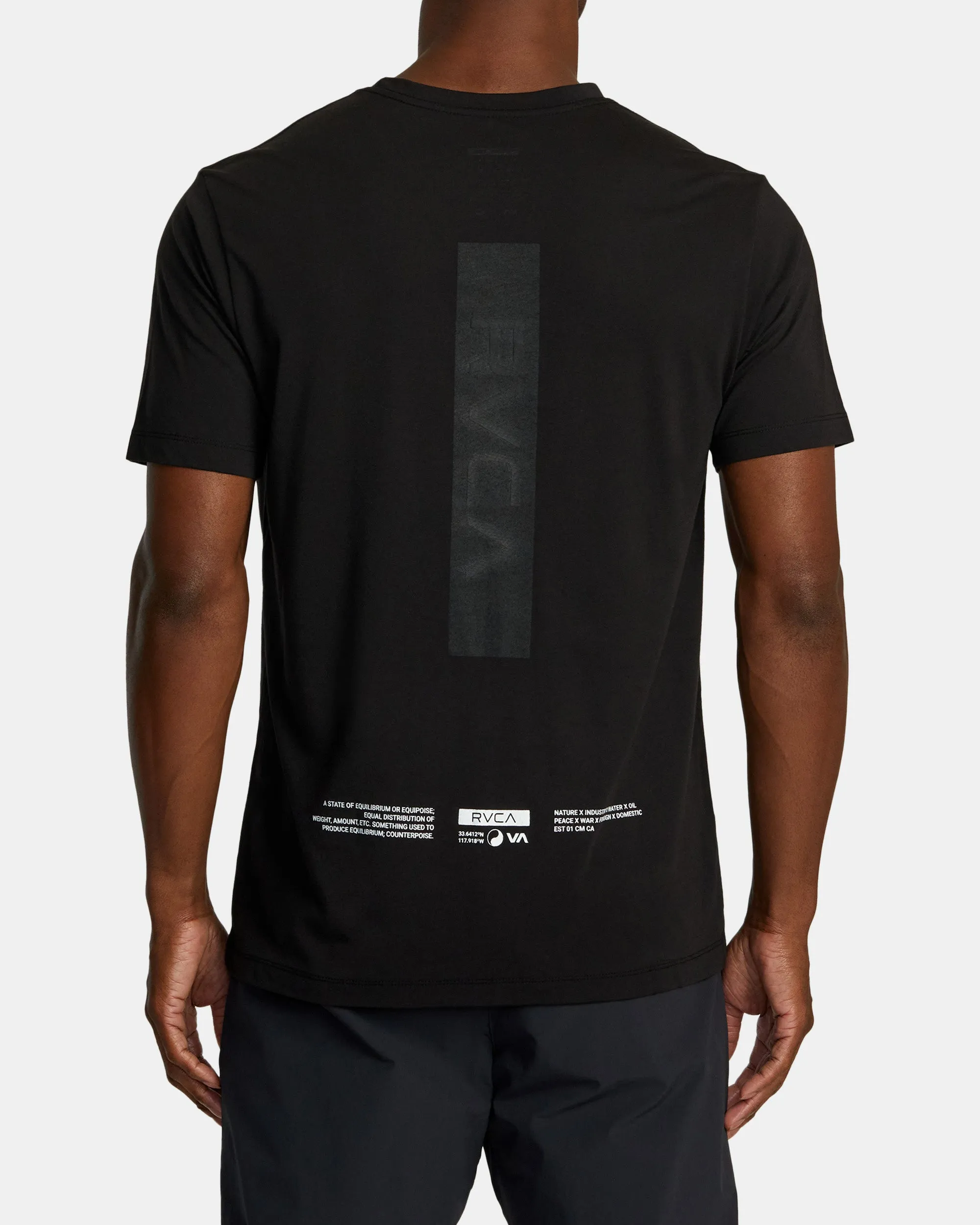 Big RVCA Sport Tech T-Shirt - Black