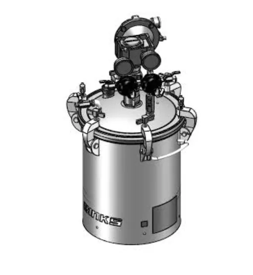 Binks 183G 5 Gallons ASME Galvanized Carbon Steel Pressure Tank - Double Regulated w/ Extra Sensitive Regulator & No Agitator