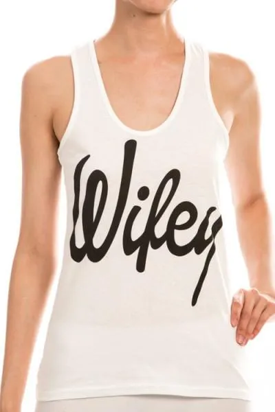 Black & Ivory Racerback Wifey Tanktop (S-XL)