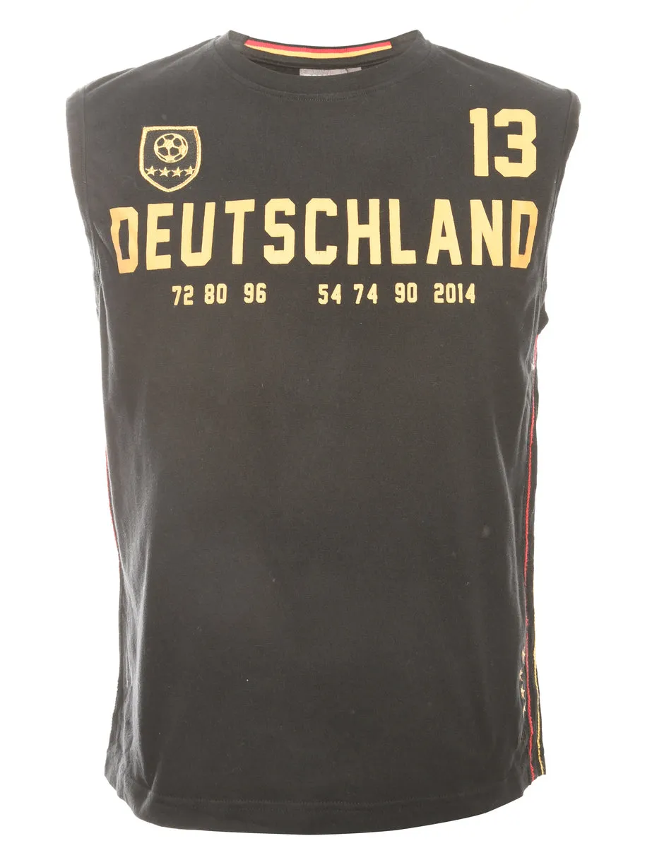 Black Deutschland Printed T-shirt - M