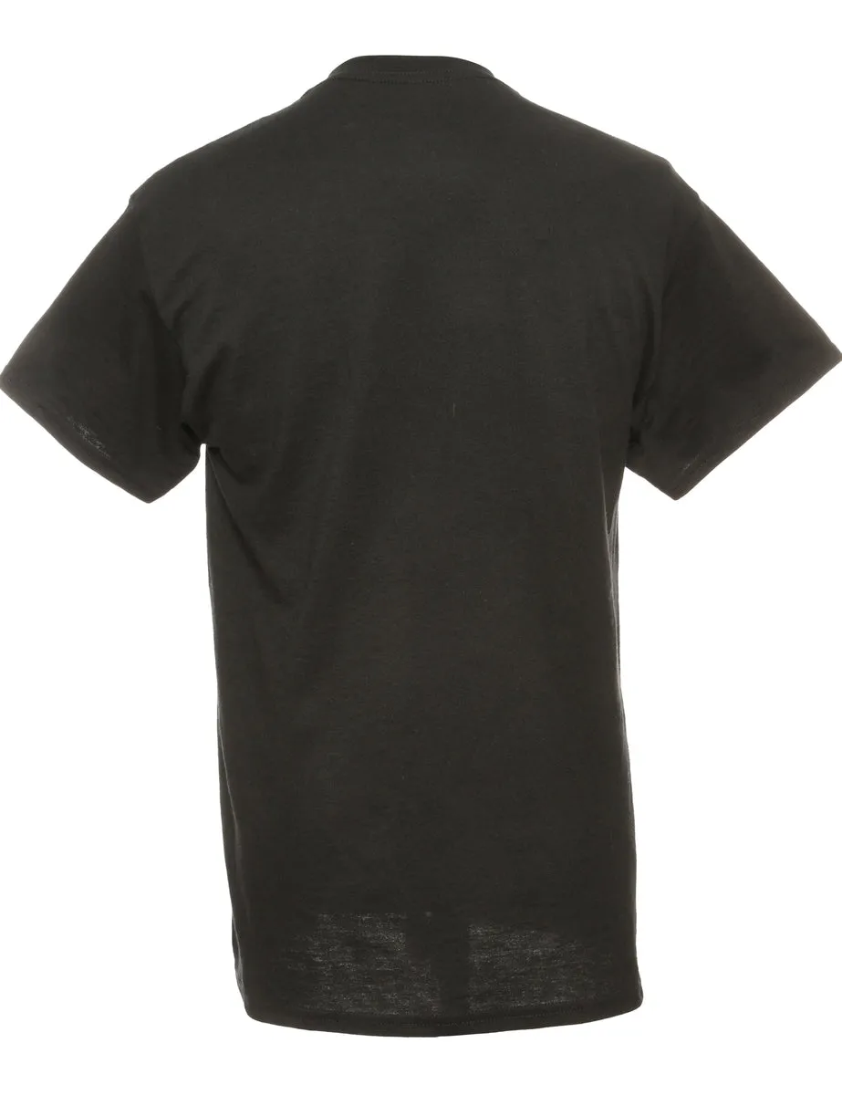 Black Gildan Printed T-shirt - M