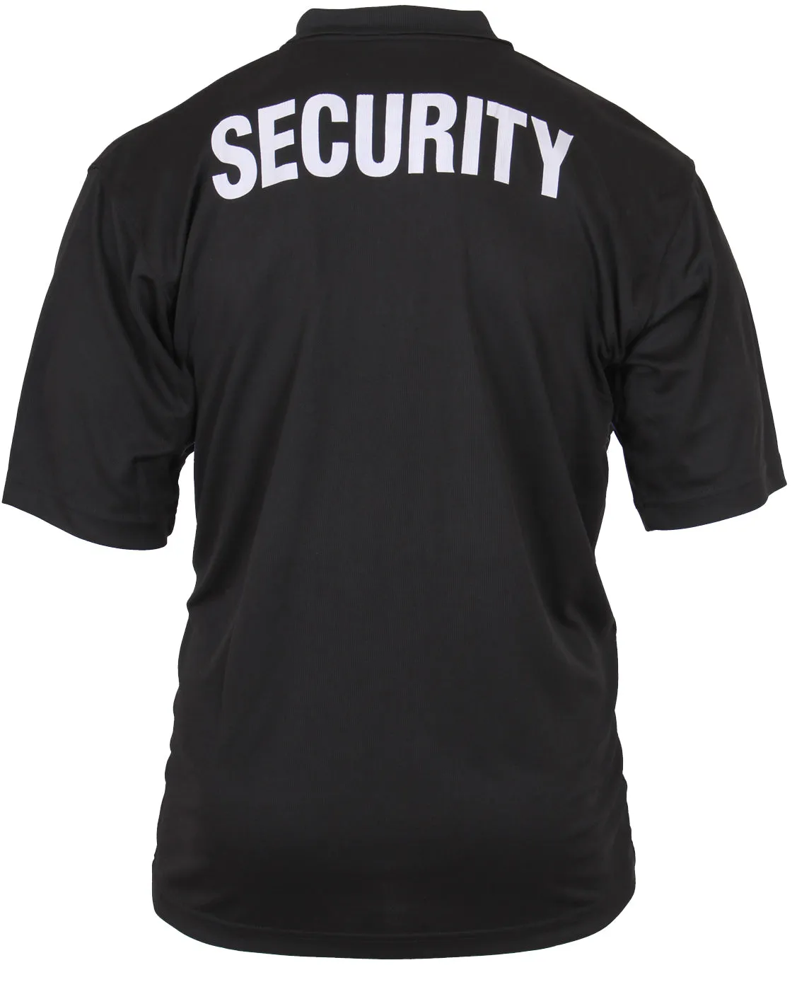 Black - SECURITY Moisture Wicking Golf Shirt