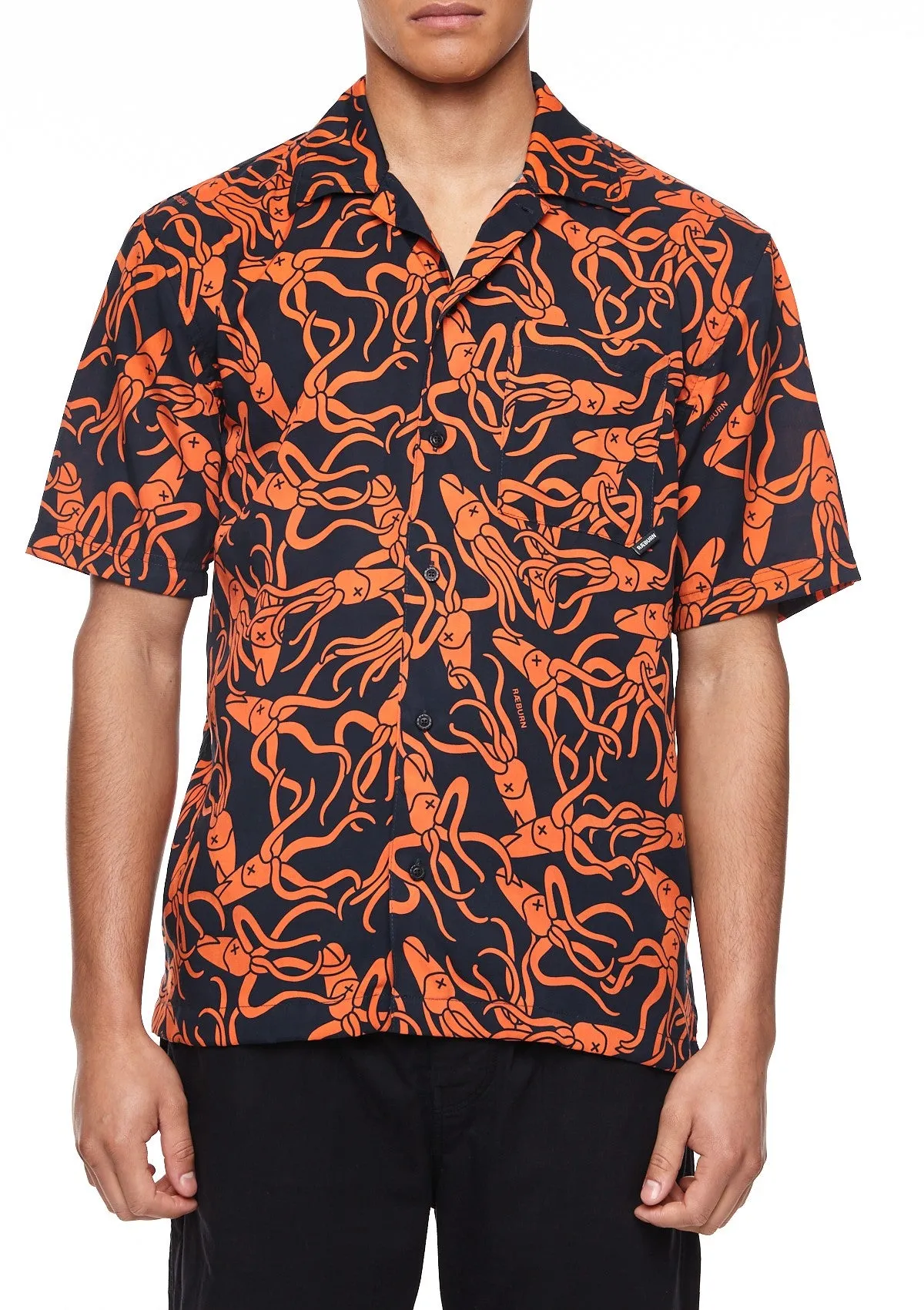 Boardies x Raeburn Shirt Squid Orange