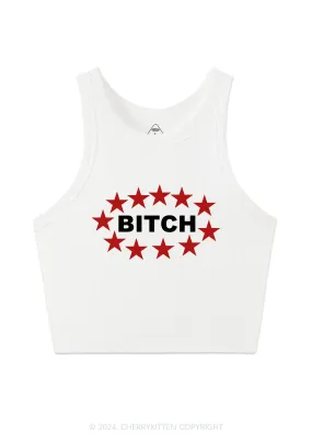 Bxxch Stars Y2K Crop Tank Top Cherrykitten