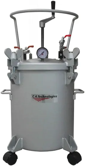 C.A Technologies 5 Gallon Pressure Tank w/ Manual Agitation - Single Regulated (NON-ASME)