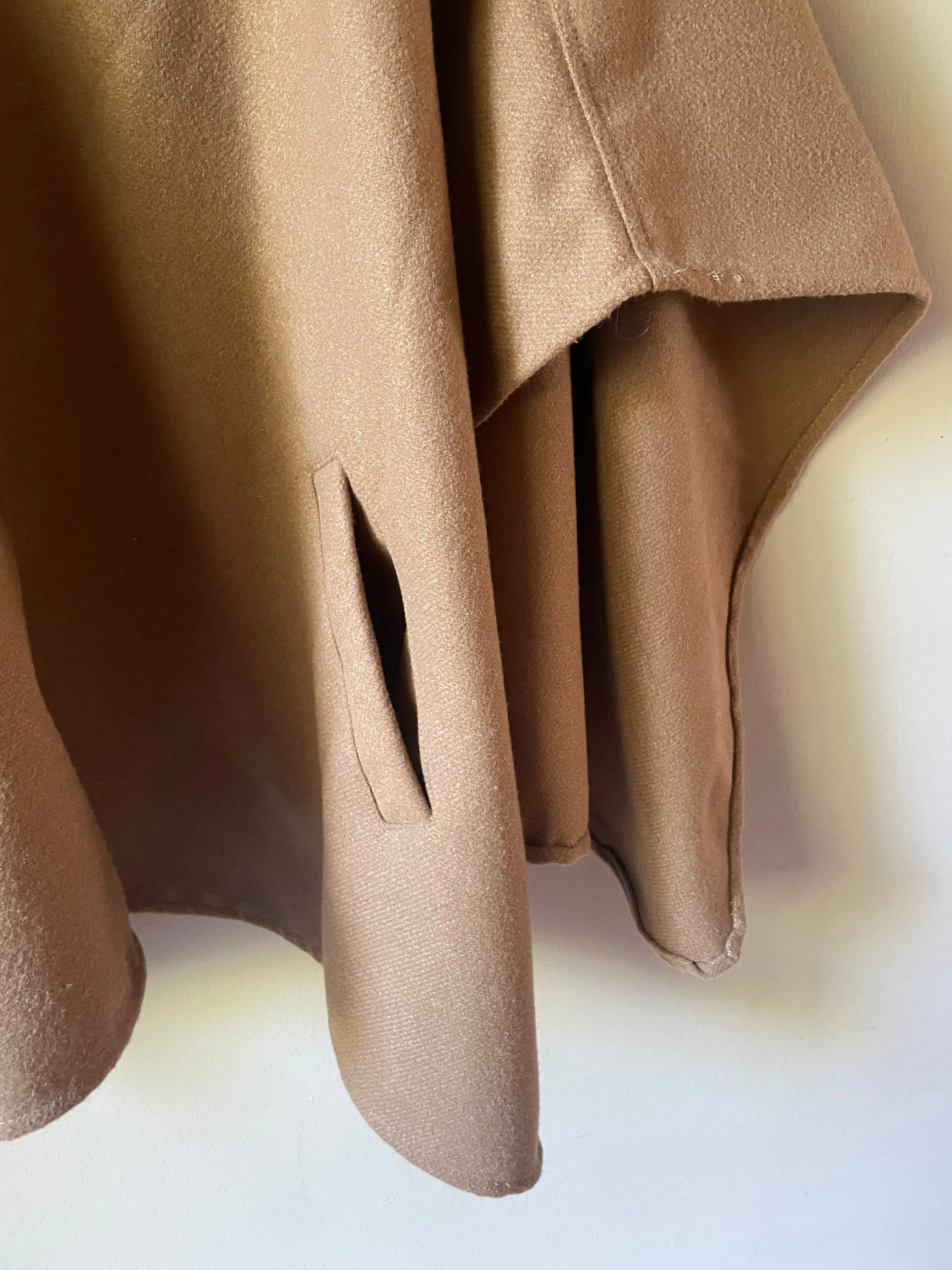 Camel Wool Cape - One Size