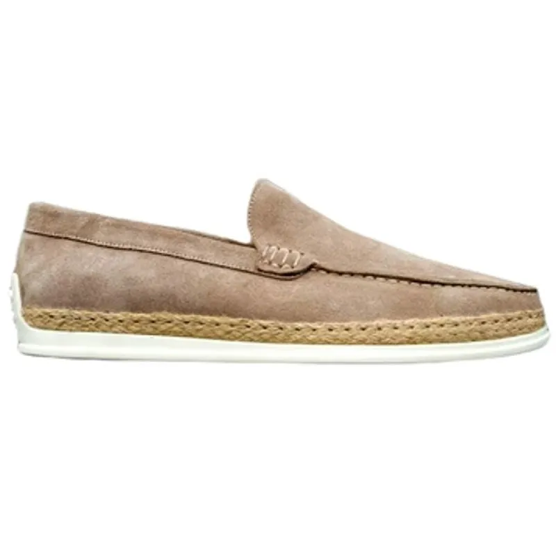 Capri Venetian Casual Suede Slip-On in Sand by Alan Payne Footwear