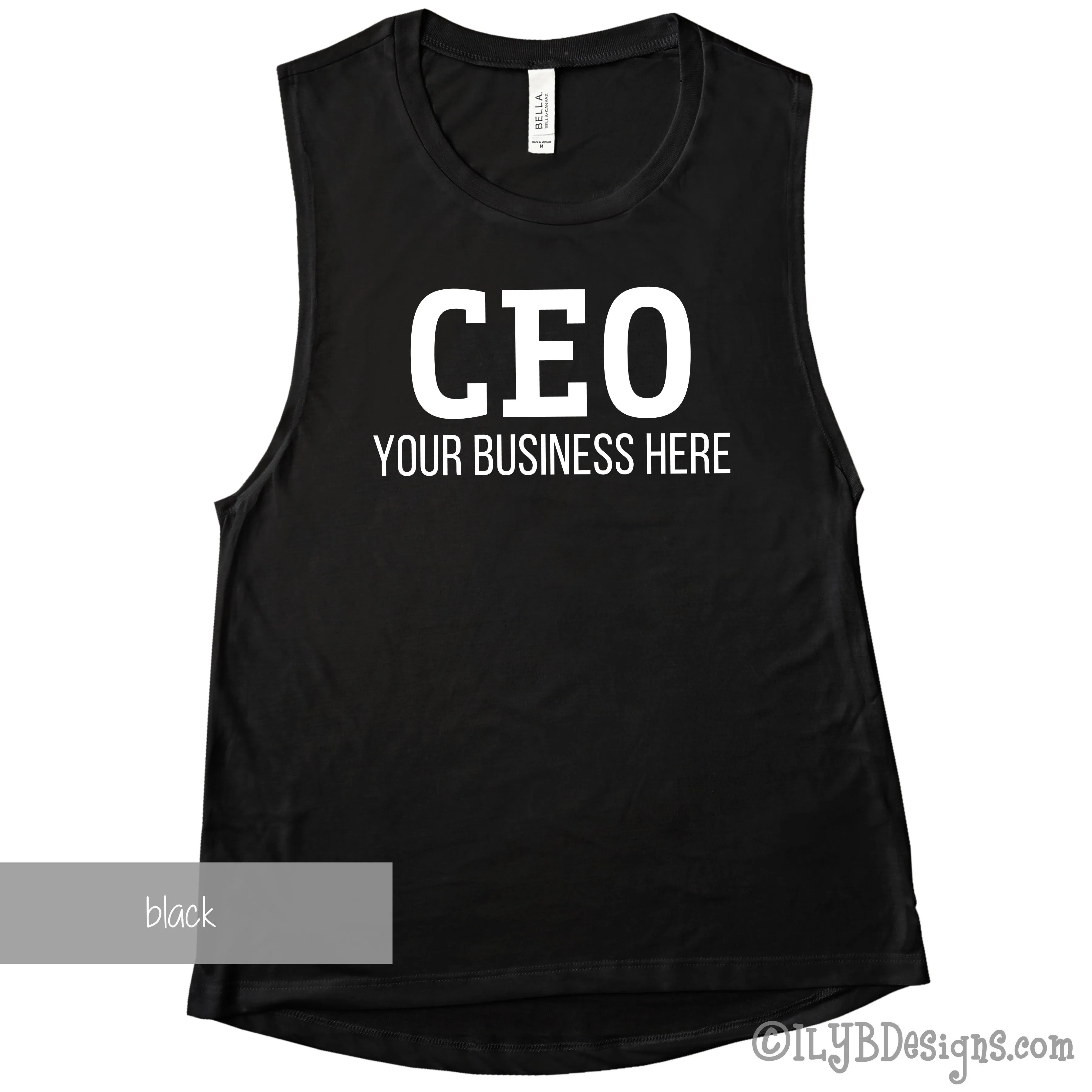 CEO Muscle Tank - Custom Business Tank - Personalized CEO Tank