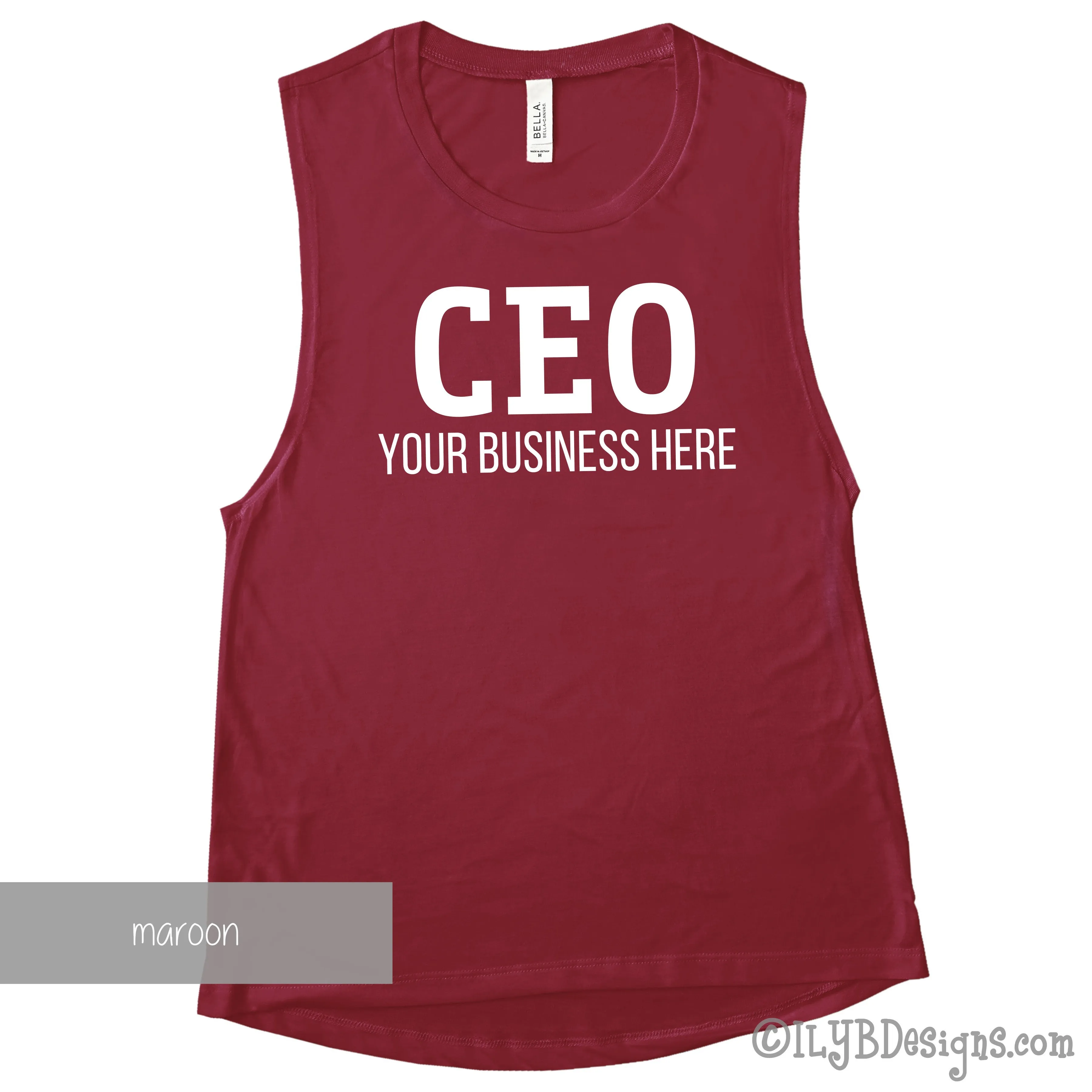 CEO Muscle Tank - Custom Business Tank - Personalized CEO Tank