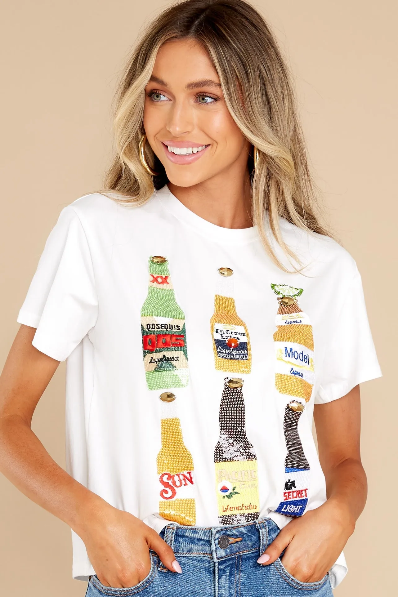 Cinco White Beer Tee