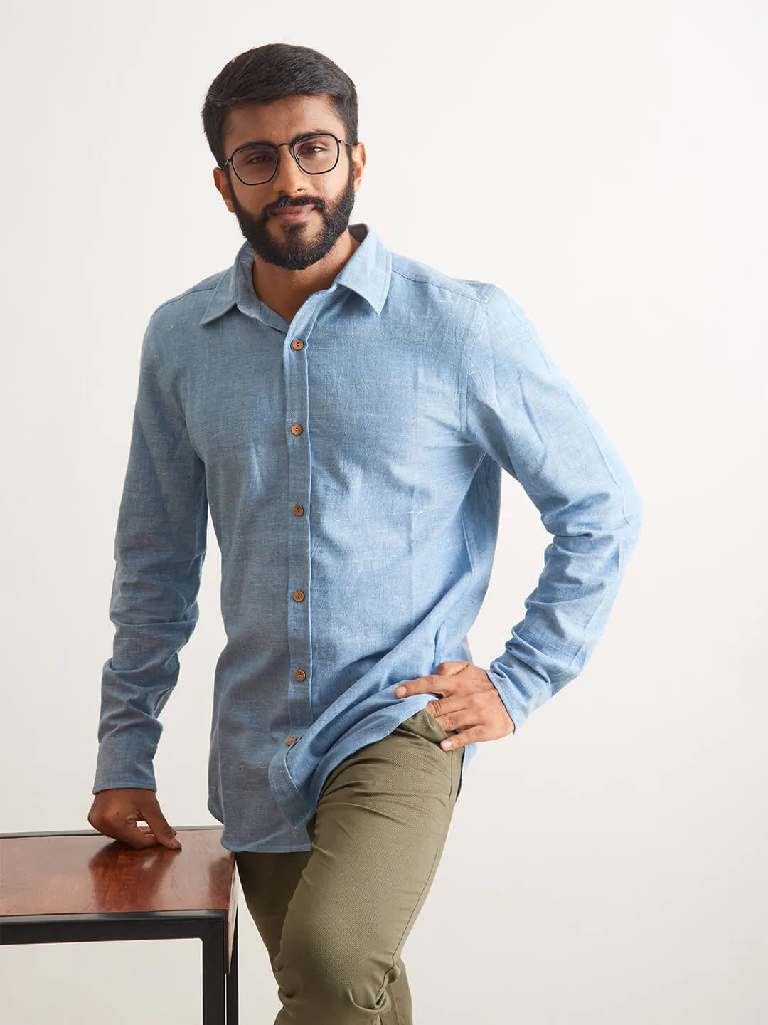 Clear Sky Handloom Shirt