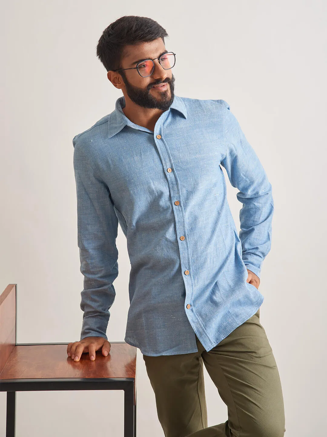 Clear Sky Handloom Shirt