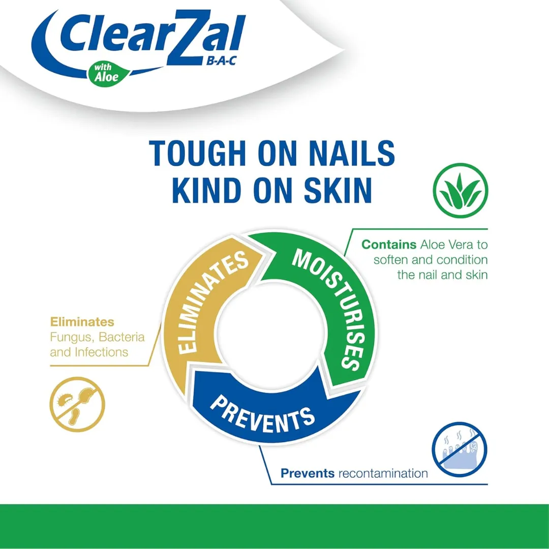 ClearZal Fungal Nail Treatment | Antimicrobial Nail Solution 30ml (T)