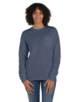 ComfortWash by Hanes GDH250 Unisex Garment-Dyed Long-Sleeve T-Shirt with Pocket