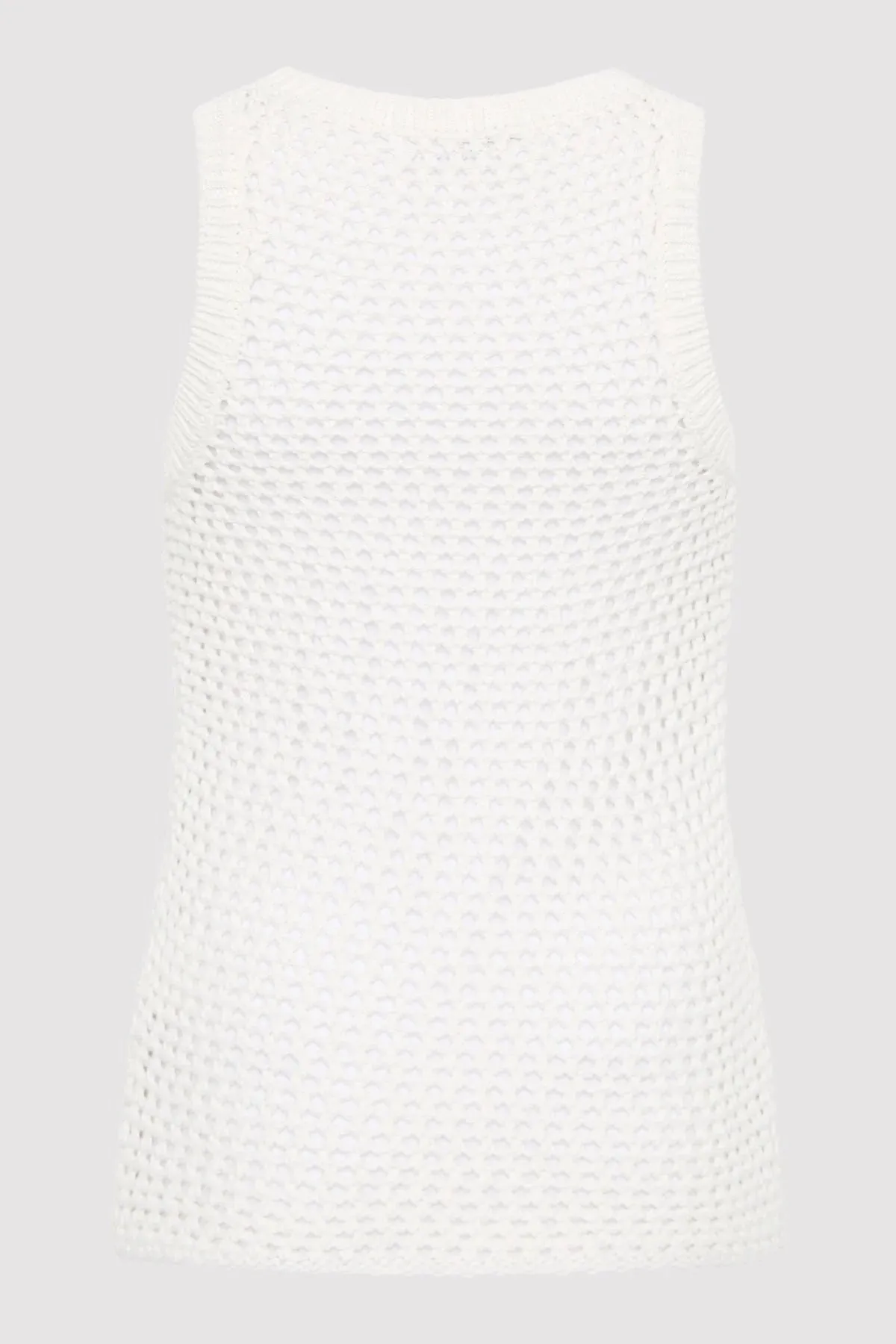 COTTON CROCHET TANK WHITE