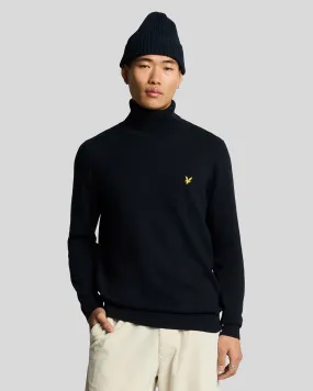 Cotton Merino Turtleneck Jumper