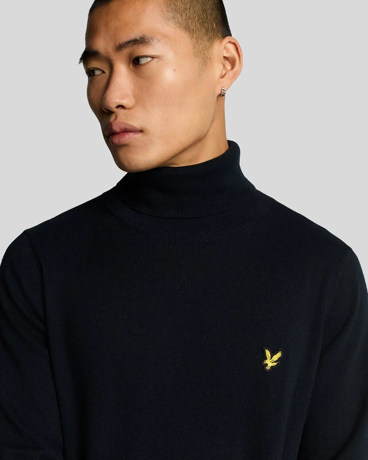 Cotton Merino Turtleneck Jumper