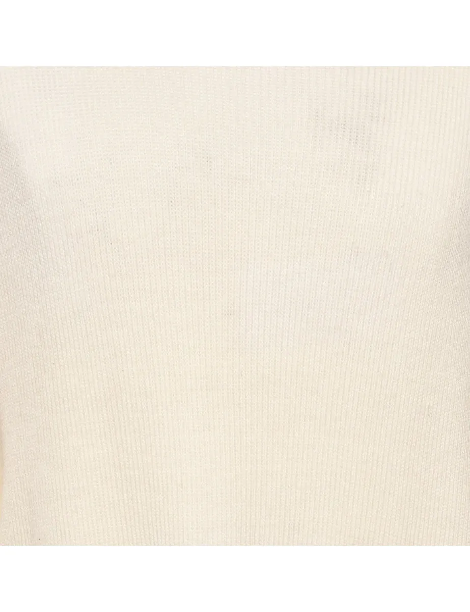 Cream Long Sleeved Jumper - XL