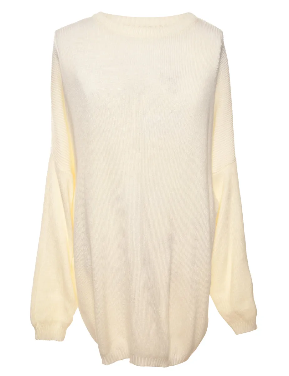 Cream Long Sleeved Jumper - XL