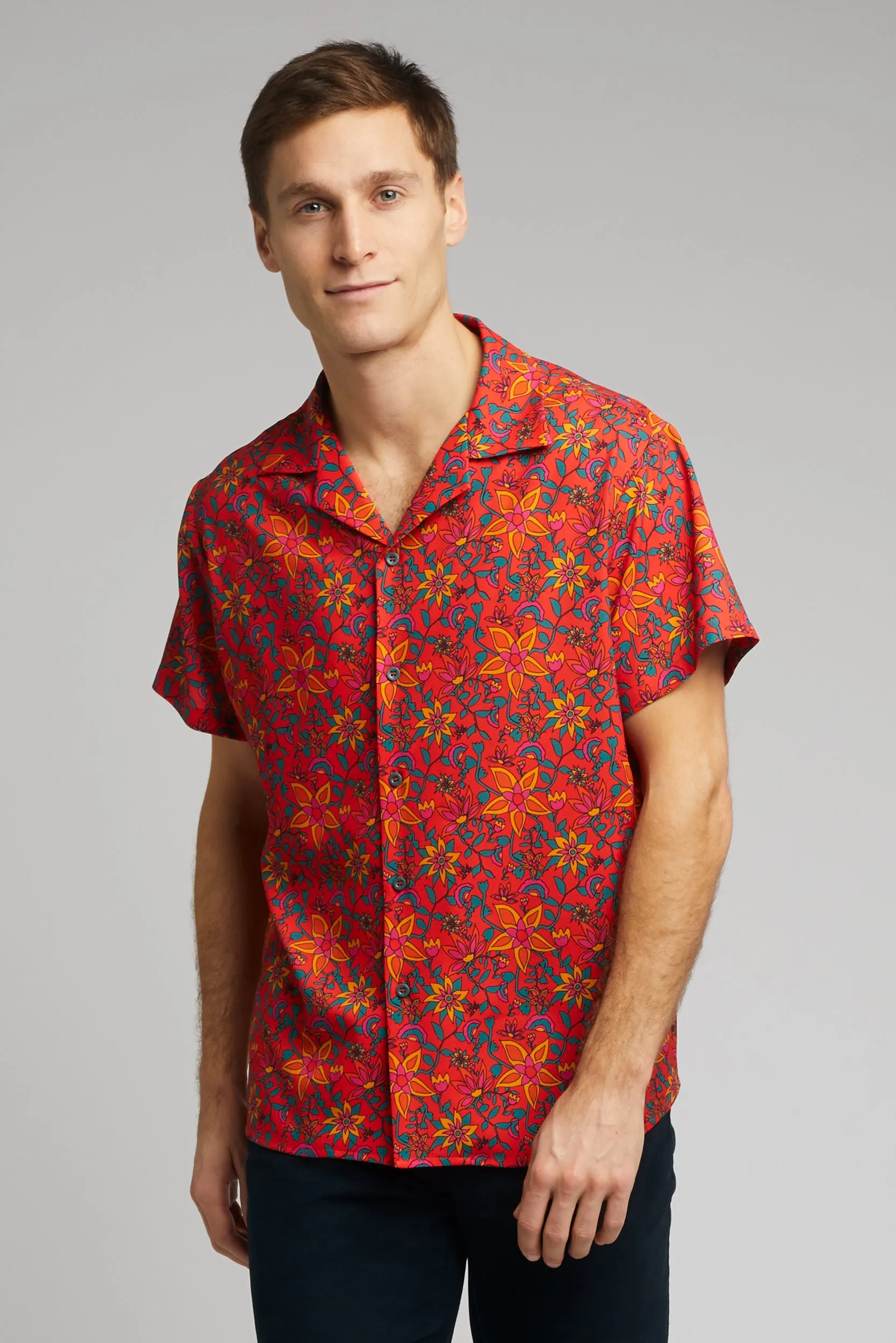 Cuban Collar Shirt in Kampot Print