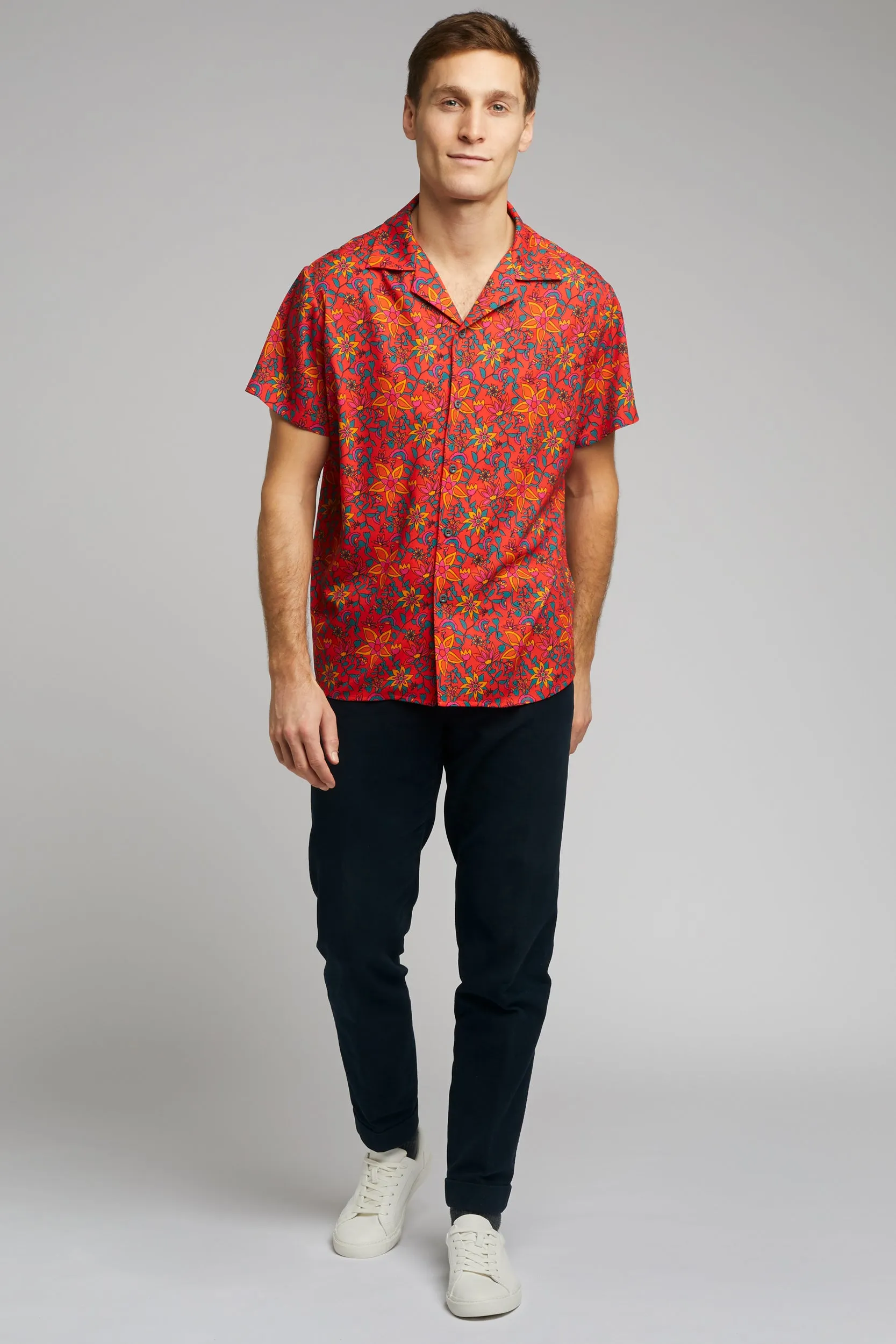 Cuban Collar Shirt in Kampot Print